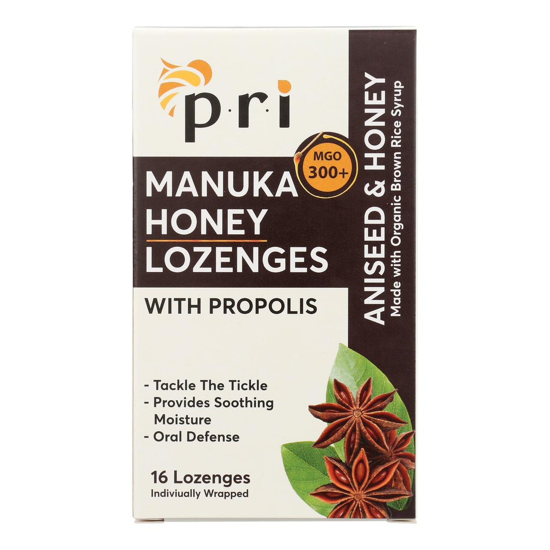 Pacific Resources International - Lozenges Organic Aniseed & Honey - 1 Each-16 Count - Maras Green
